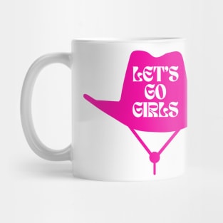 Let’s Go Girls Pink Cowgirl Hat Mug